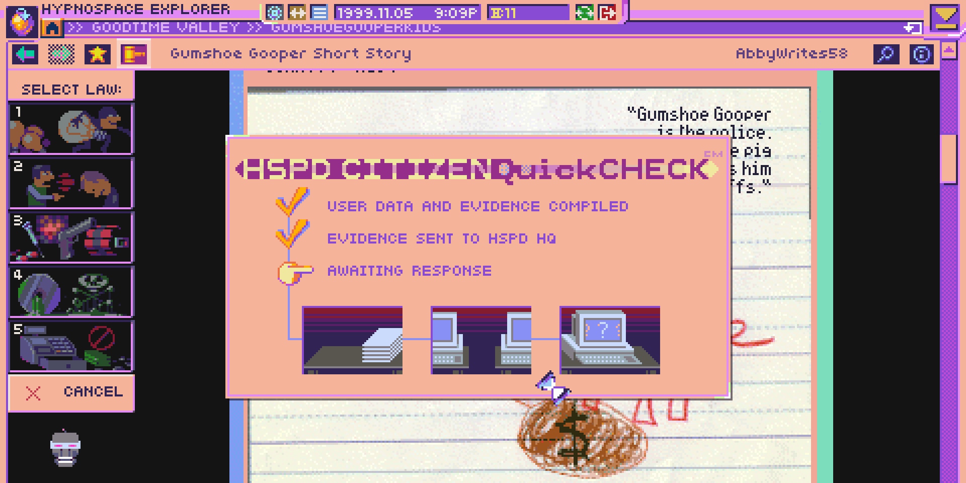 Hypnospace Outlaw Лучшие инди-игры: Hypnospace Outlaw