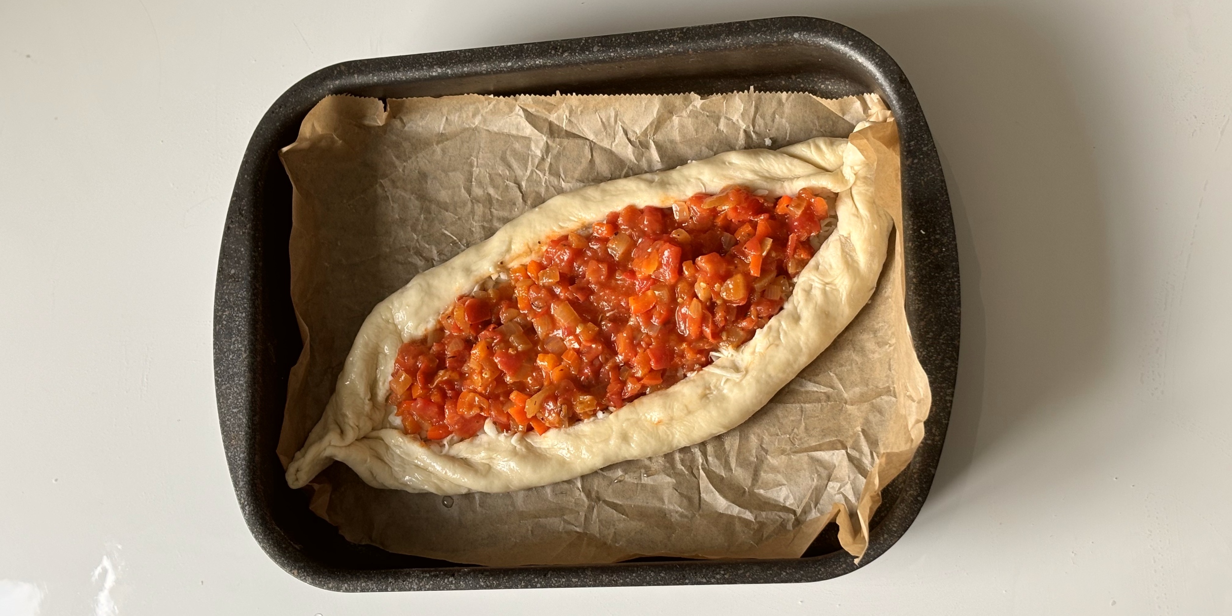 Заготовка хачапури-шакшуки