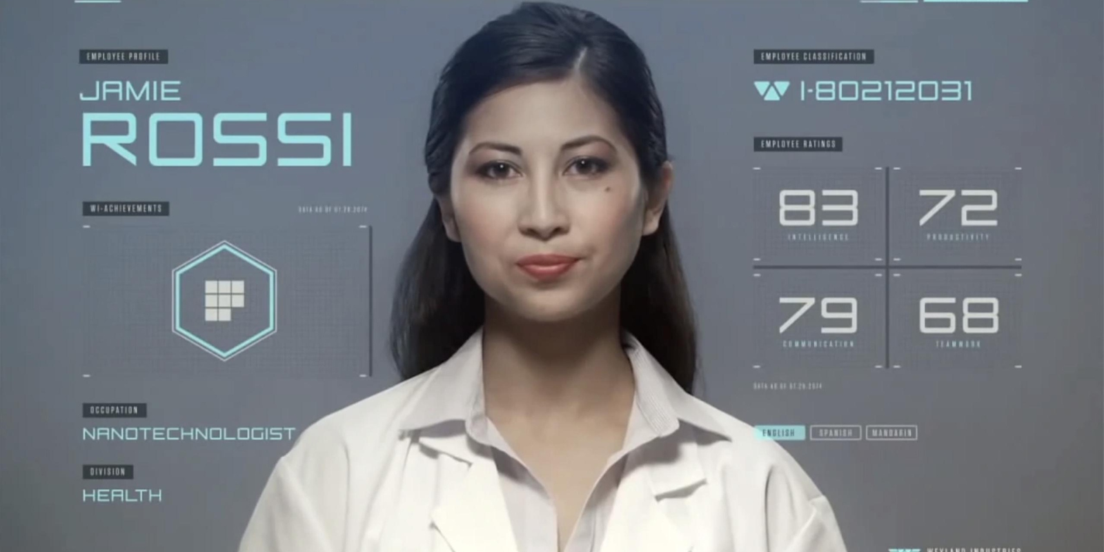 Кадр из короткометражного фильма «Отзыв Weyland Industries»