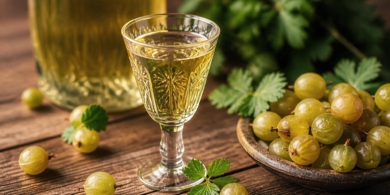Рецепт настойки из крыжовника с ароматными листьями