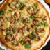 Очень нежный открытый пирог с&nbsp;лисичками и&nbsp;курицей
