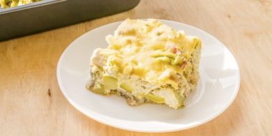 Рецепт самой простой запеканки из кабачков с курицей