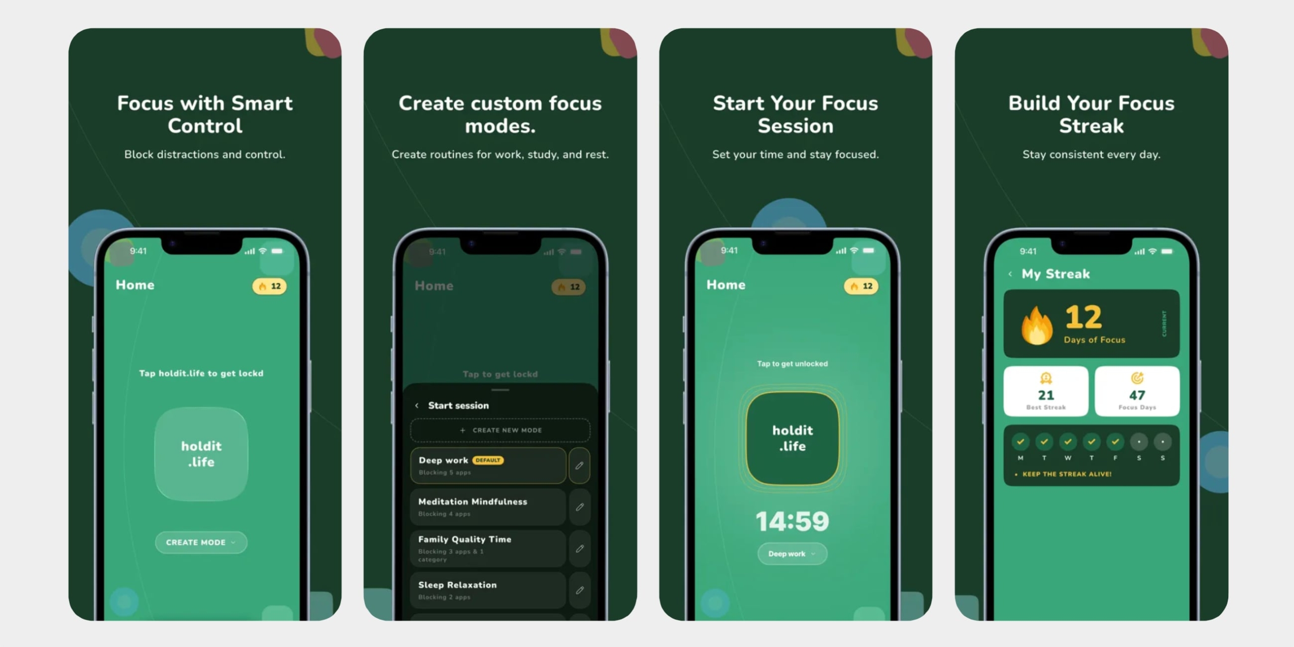 Приложение Holdit.life для iOS