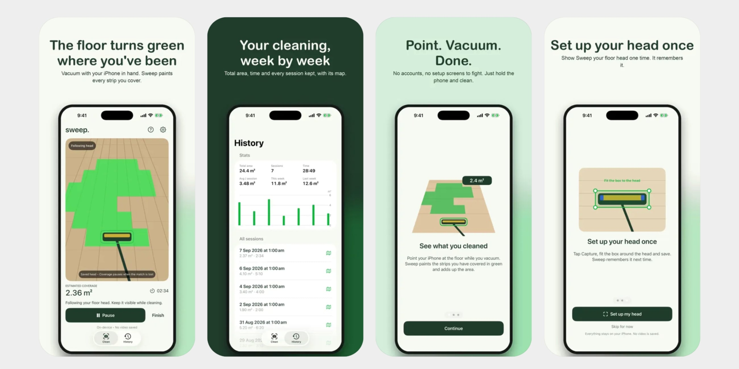 Приложение Sweep для iOS