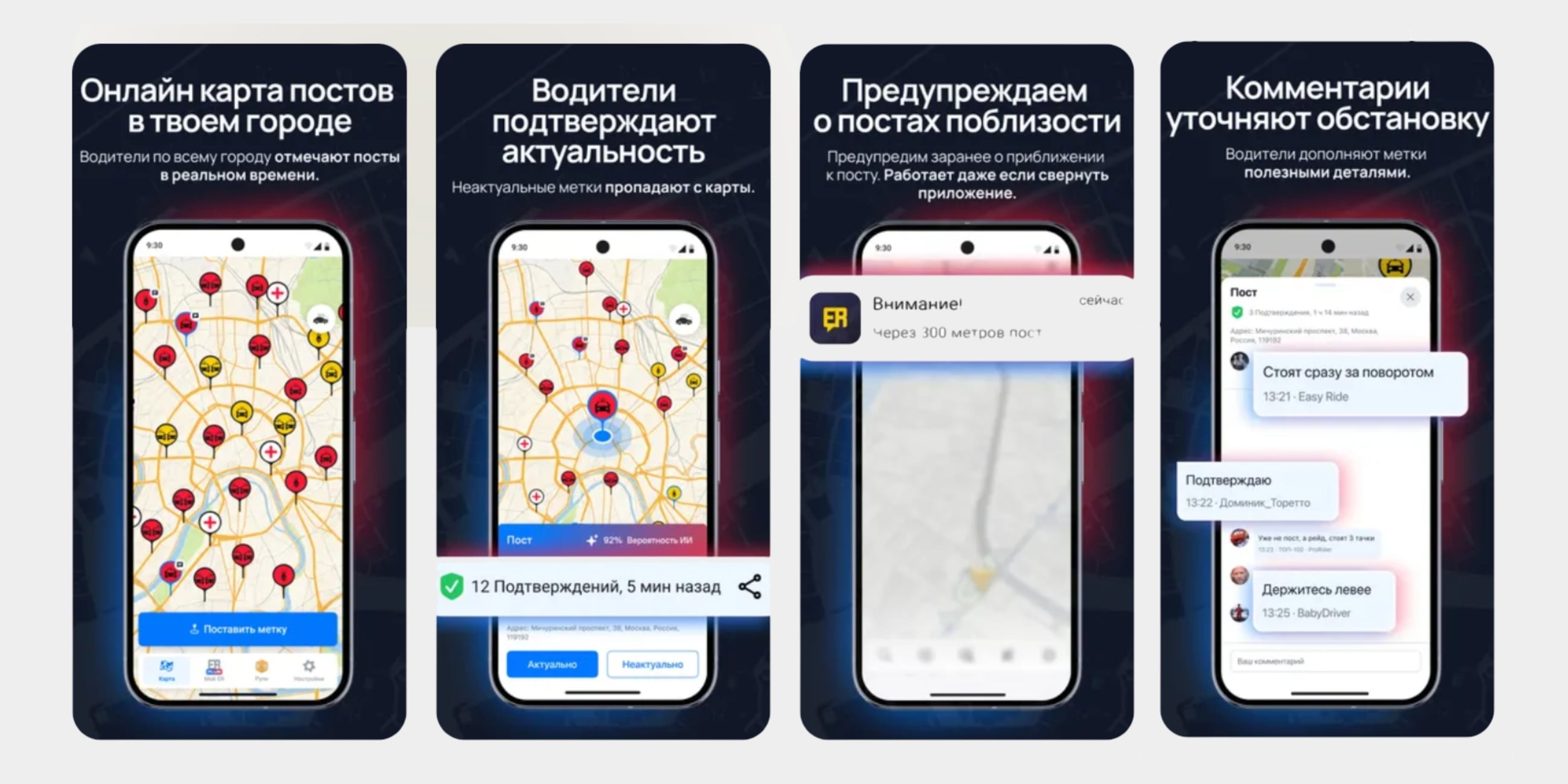 Приложение-антирадар Easy Ride