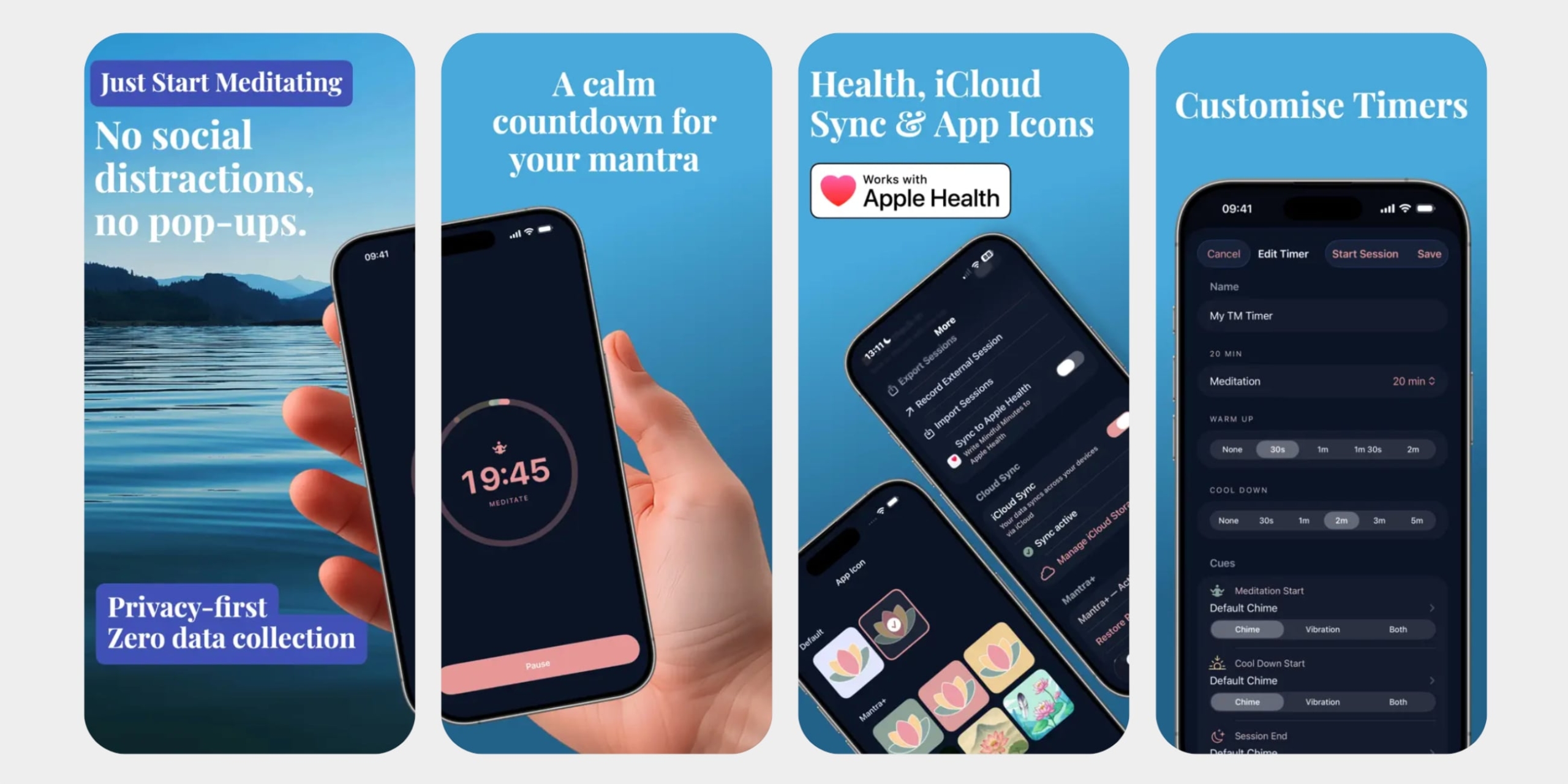 Приложение Mantra Meditation Timer для iOS